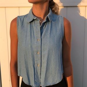 American Apparel Denim Tank